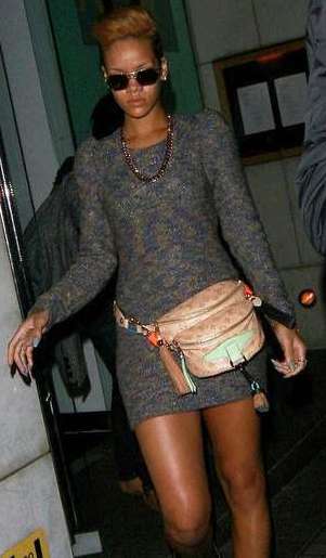 Rihanna in Louis Vuitton S S 2010 Fanny Pack Snob Essentials